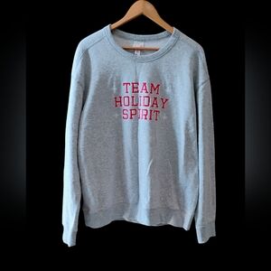 Wondershop  Holiday Team Grey Men's Sweatshirt size Large.